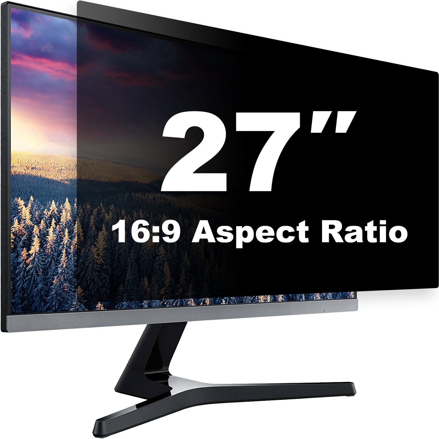 Filtro de pantalla de privacidad de computadora para pantalla ancha 16:9 de 27 pulgadas
