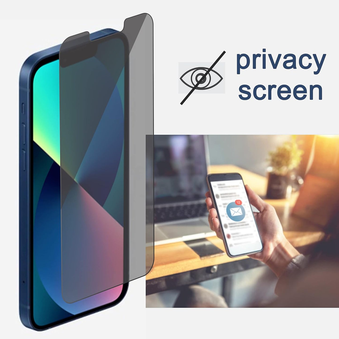 Protector de pantalla de privacidad para iPhone 